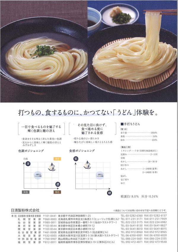 中力粉(うどん粉)日清製粉 金斗雲(キントウン) 25kg クラフト袋入り - 画像 (3)