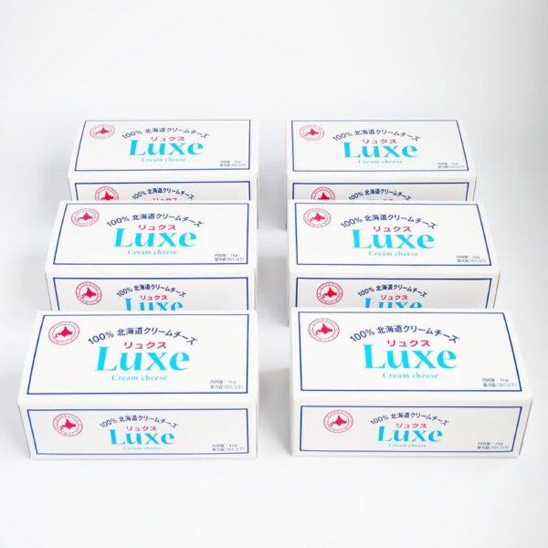 チーズ Luxe リュクス 100%北海道産クリームチーズ 北海道乳業 1kg×6個