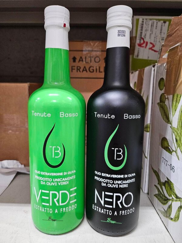 テヌーテバッソ ヴェルデ ネロ 2本セット EXVオイル 750ml エクストラバージンオリーブオイル NERO 750ml - 画像 (3)