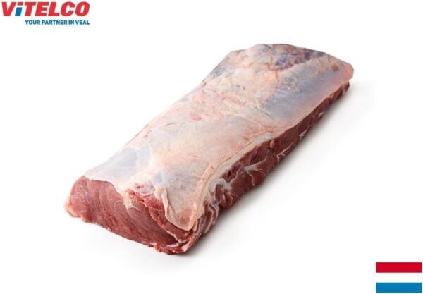 【冷凍】オランダ産ロゼヴィール仔牛ストリップロイン(約2~2.4kg×1本) サーロイン芯 スキンオン バラ先付き 穀物飼育 - 画像 (2)