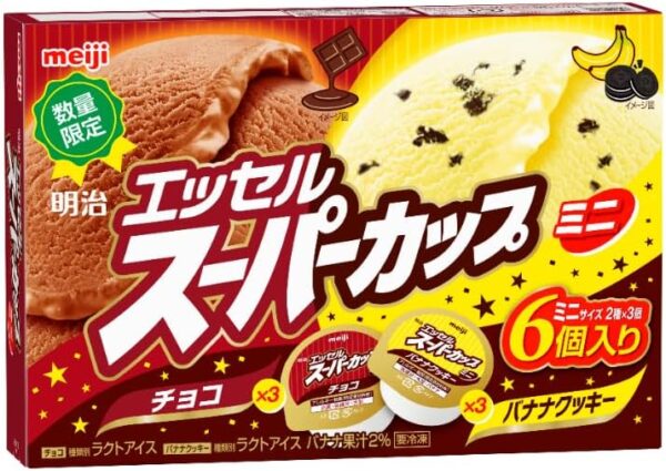 明治 スーパーカップ ミニ バナナクッキー・チョコ(80ml×6コ入)×8箱