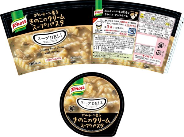 味の素 クノール スープDELI ポルチーニ香る きのこのクリームスープパスタ 6個 - 画像 (2)