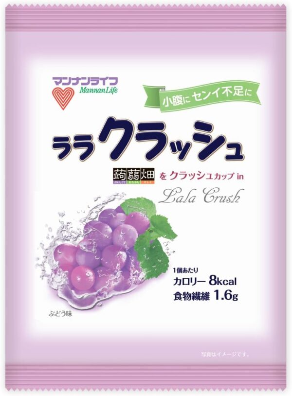 マンナンライフ 蒟蒻畑 ララクラッシュぶどう味 (24g×10個)×12袋