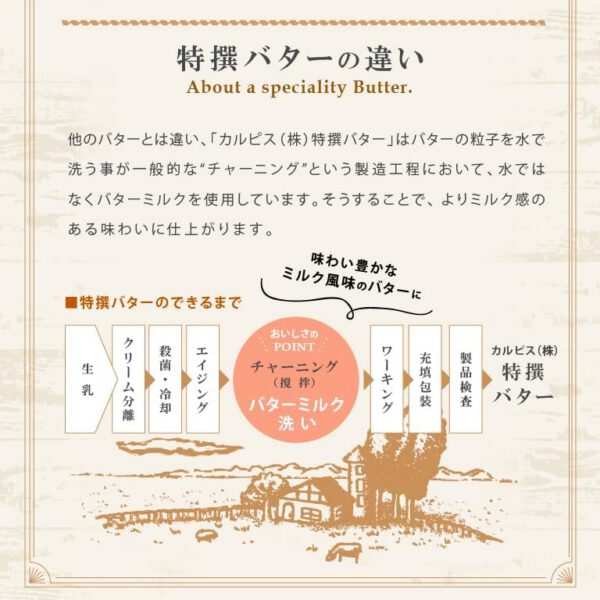 カルピス特撰バター 食塩不使用 無塩 450g - 画像 (5)