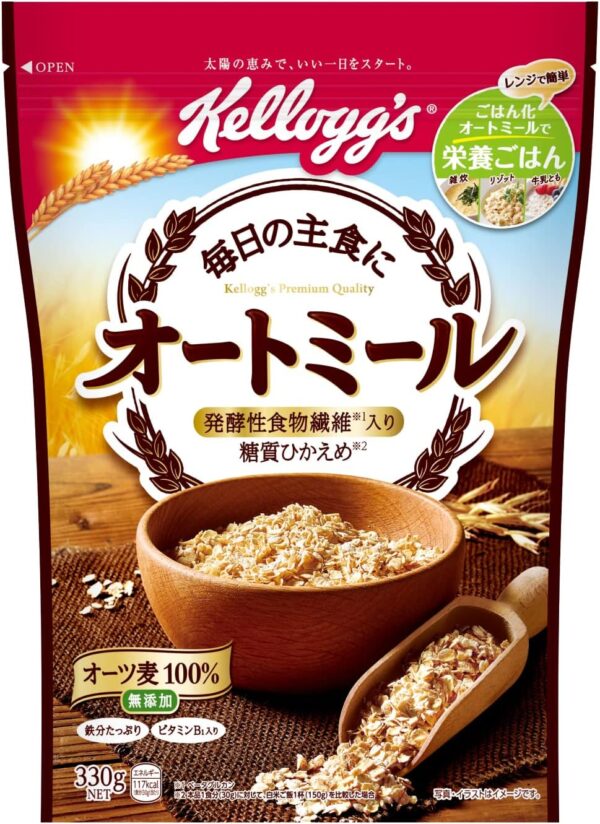 ケロッグ オートミール 330g×6袋 発酵性 食物繊維