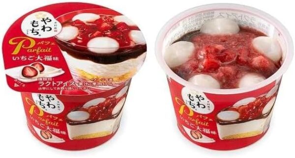 【冷凍】やわもちアイスパフェいちご大福味120ml×18個 いむらや