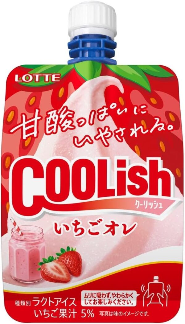 【冷凍】クーリッシュ いちごオレ140ml×24個 LOTTE