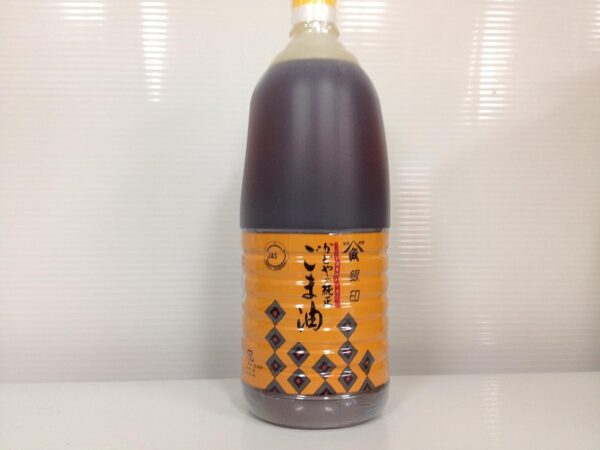 かどや 銀印純正ごま油 濃口 ポリ 1650G × 6本
