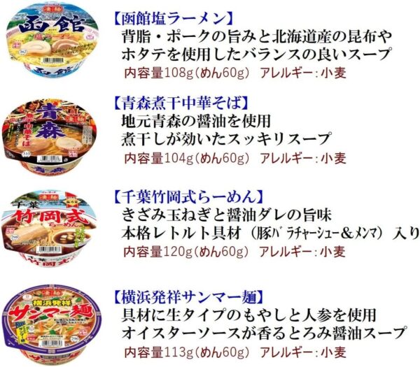 ヤマダイ 凄麺 ご当地ラーメン食べ比べセット (全国編) 12個 【セット買い】 ニュータッチ - 画像 (5)