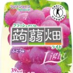 [トクホ]マンナンライフ クラッシュタイプの蒟蒻畑 ライト ぶどう味 150g×6個