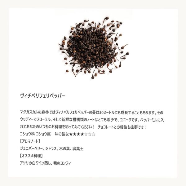 Terre Exotique (テール・エグゾティック) ヴィチペリフェリペッパー スパイス 胡椒 50g - 画像 (3)