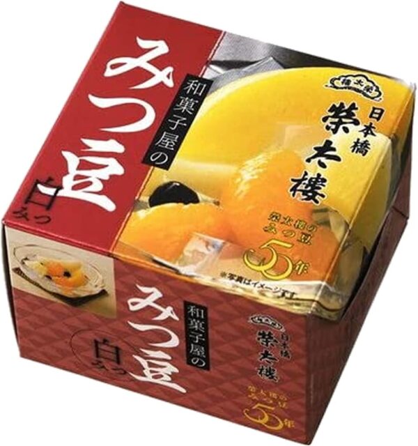 榮太樓(えいたろう) 和菓子屋のみつ豆(白みつ)、和菓子屋のみつ豆(黒みつ)、和菓子屋のあんみつ(抹茶みつ) 3種各2個 - 画像 (2)