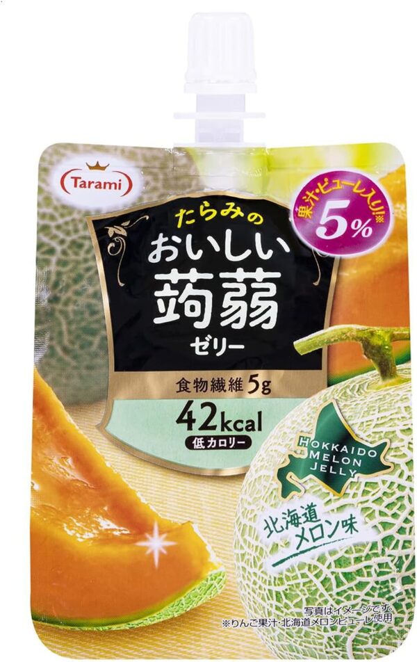 たらみ おいしい蒟蒻ゼリー 北海道メロン味 150g ×6個