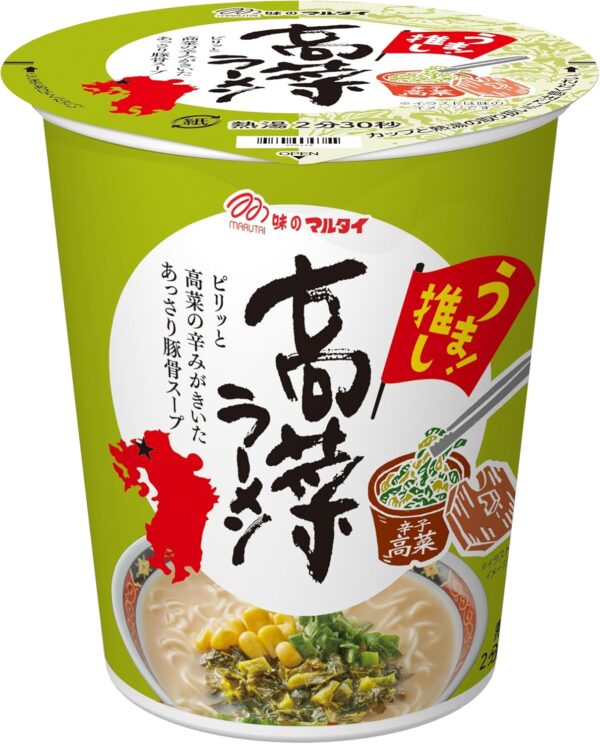 マルタイ 縦型高菜ラーメン 62g×12個