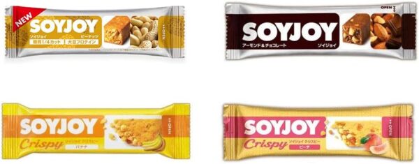 ソイジョイ ピーナッツ アーモンドチョコレート クリスピーバナナ クリスピーピーチ 1箱12本 4箱セット 48本入り