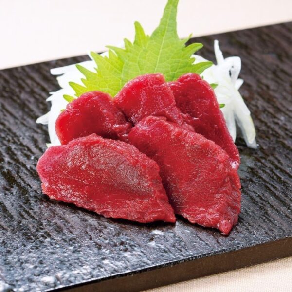 会津畜産 (冷凍) 国産 馬肉モモ 生食可 馬刺し 約200g 不定貫 - 画像 (3)