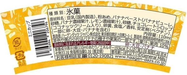 ハーゲンダッツ GREEN CRAFT 豆乳バナナショコラ110ml (6) - 画像 (2)