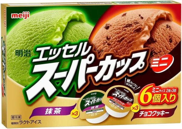 明治 エッセルスーパーカップミニ 抹茶・チョコクッキー 80ml×6個×8箱