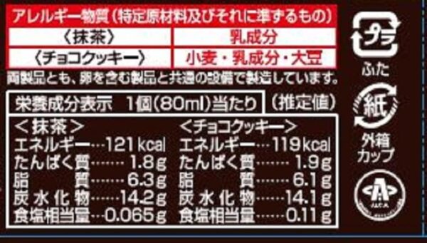 明治 エッセルスーパーカップミニ 抹茶・チョコクッキー 80ml×6個×8箱 - 画像 (4)