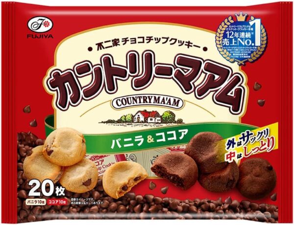 不二家 20枚カントリーマアム(バニラ&ココア)ファミリーサイズ【まとめ買い3袋パック】 3個