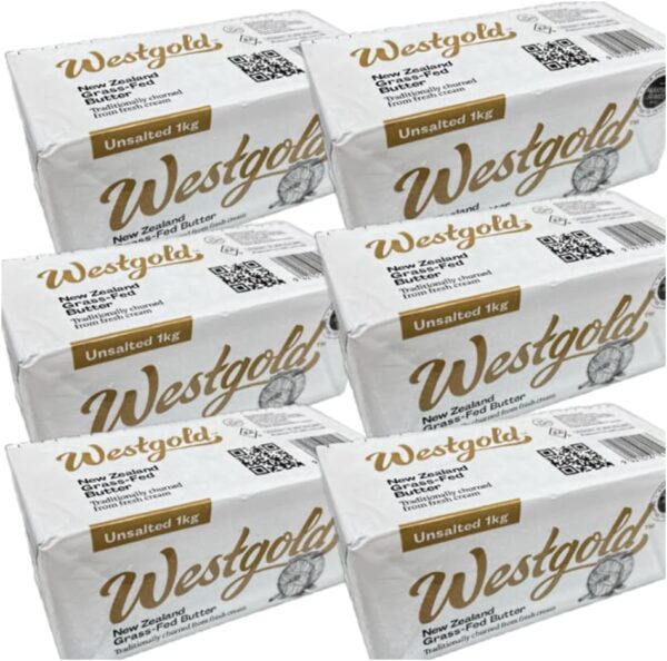 ニュージランド産 グラスフェットバター無塩1kg 冷凍 【6個セット】