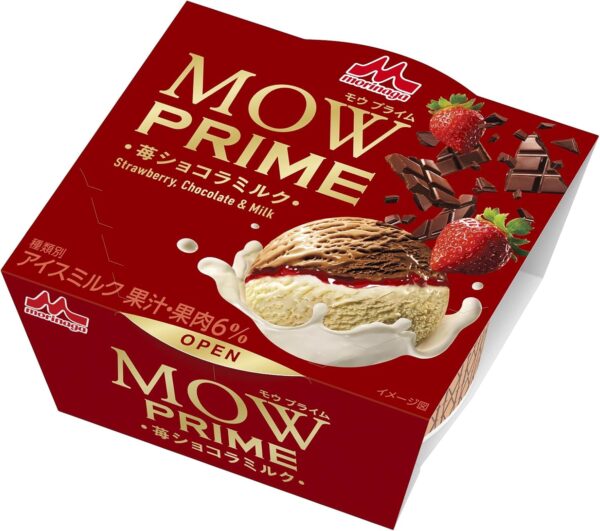 森永乳業 MOW PRIME 苺ショコラミルク130ml×18個
