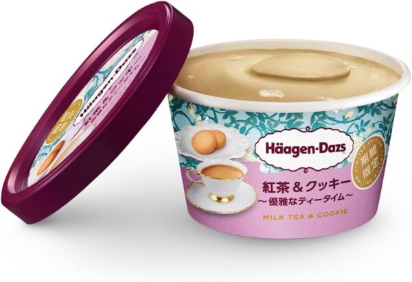 ハーゲンダッツ 紅茶&クッキー 〜優雅なティータイム〜 110ml (12個) - 画像 (3)
