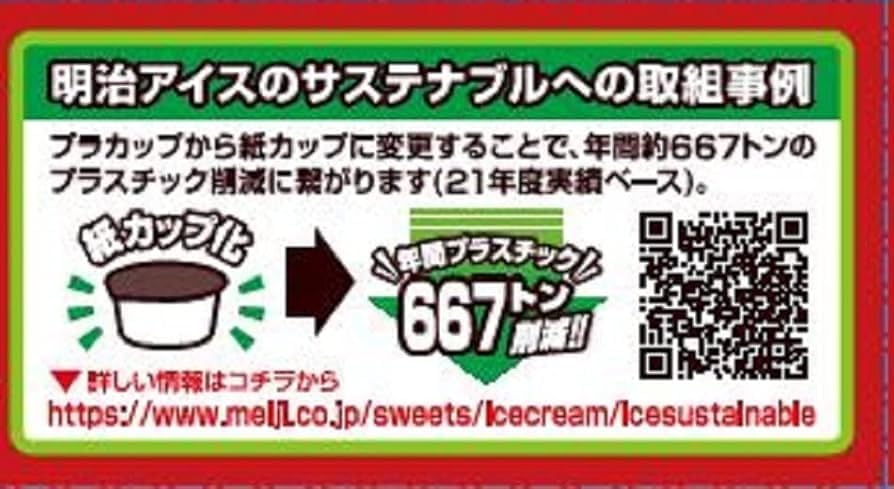 エッセルスーパーカップミニ 抹茶・チョコクッキー 80ml×6個×8箱 めいじ - 画像 (3)
