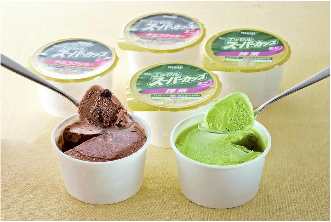 エッセルスーパーカップミニ 抹茶・チョコクッキー 80ml×6個×8箱 めいじ - 画像 (5)