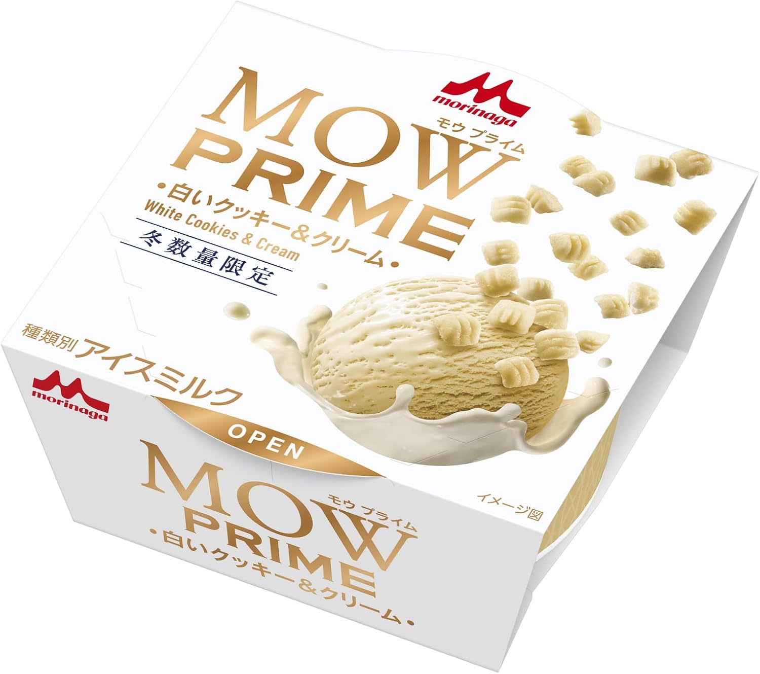 森永乳業 MOWプライム 白いクッキー&クリーム 105ml×18個
