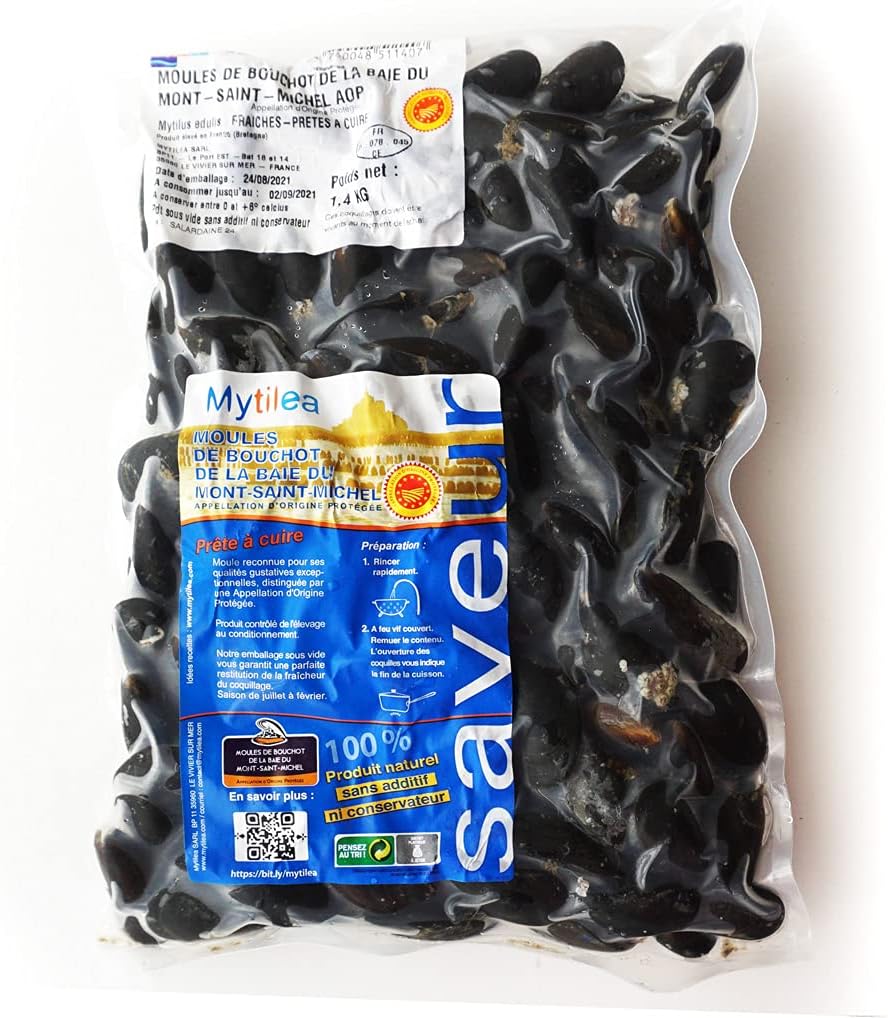 フランス モンサンミッシェル産 活ムール貝 1.4Kg
