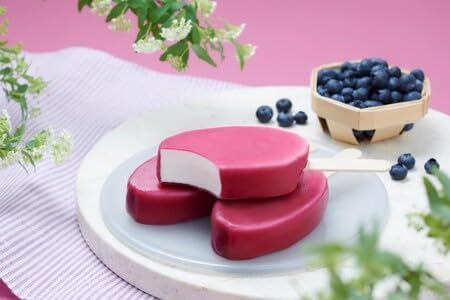 【冷凍】ブルガリアフローズンヨーグルトデザートブルーベリー85ml×24袋 - 画像 (3)