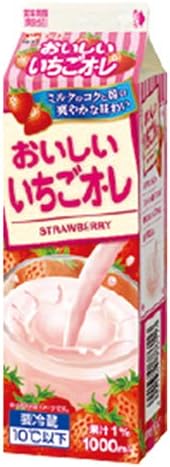 協同乳業 おいしいいちごオレ 1000ml×12個 【冷蔵】