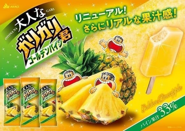 赤城乳業 大人なガリガリ君ゴールデンパイン100ml×24袋 - 画像 (2)