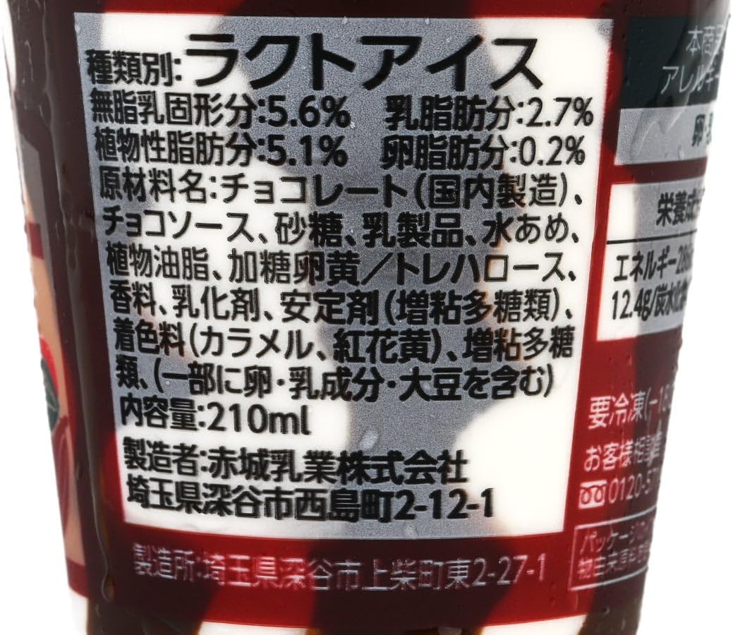 赤城乳業 フロリダサンデー ブルーベリー・チョコレート210ml×各6個ずつ計12カップ - 画像 (2)